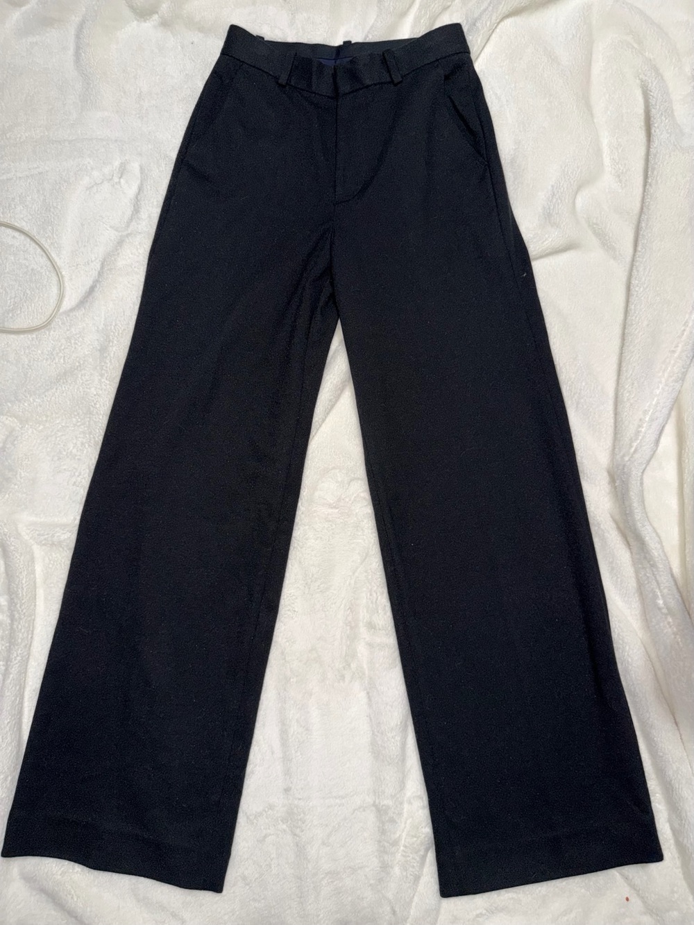 Polo Ralph Lauren Cotton-Blend High-Rise Wide-Leg Pants-Size 2